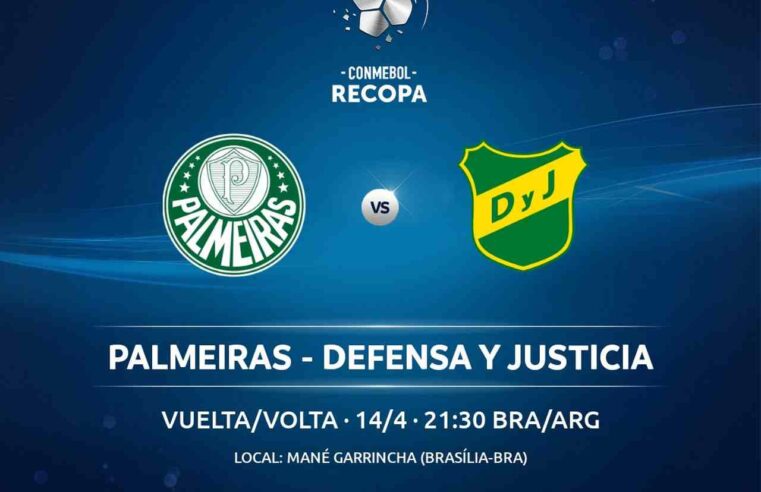 Palmeiras e Defensa y Justicia fazem jogo da volta da Recopa no DF